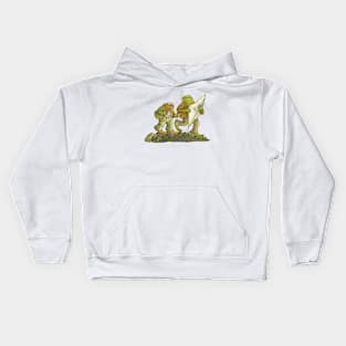 Frog And Toad Fly a Kite Kids Hoodie